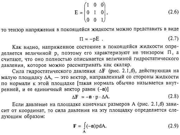 Гидростатическое давление в точке.