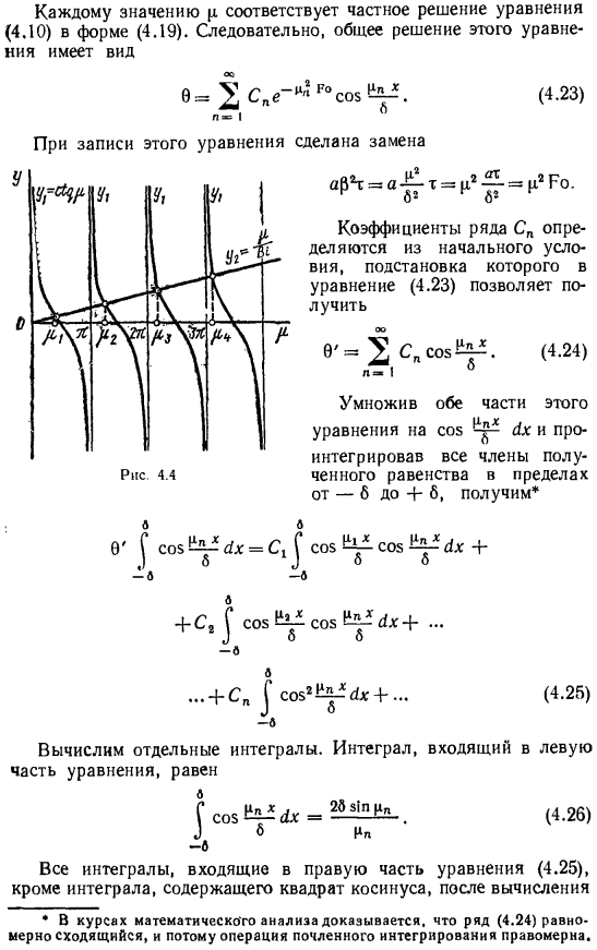 Результаты аналитического решения