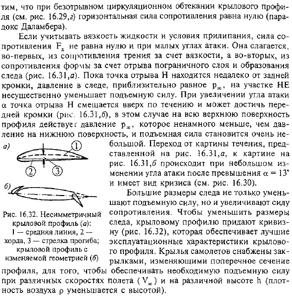 Обтекание крыловых профилей