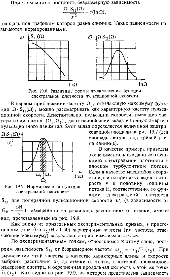 Частотные характеристики турбулентности