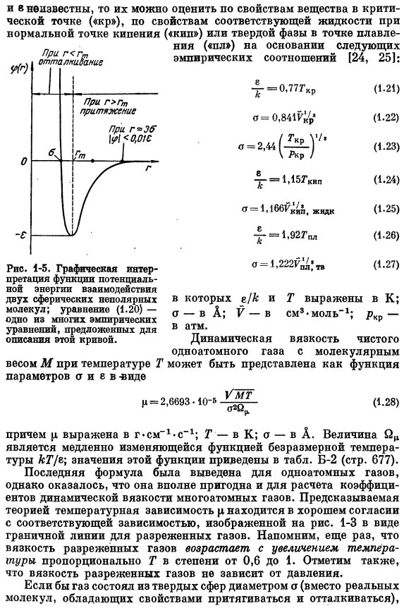 Теория вязкости разреженных газов