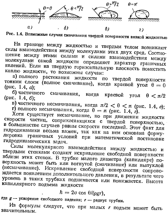 Явления на границах жидкостей с газами и твердыми телами