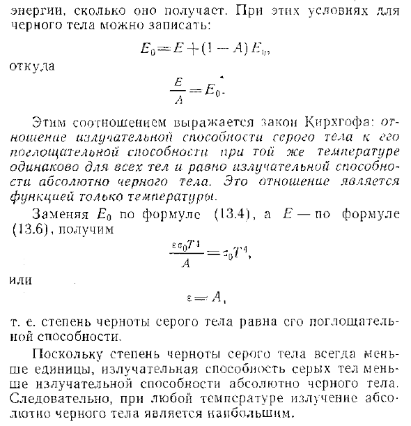 Основные законы излучения