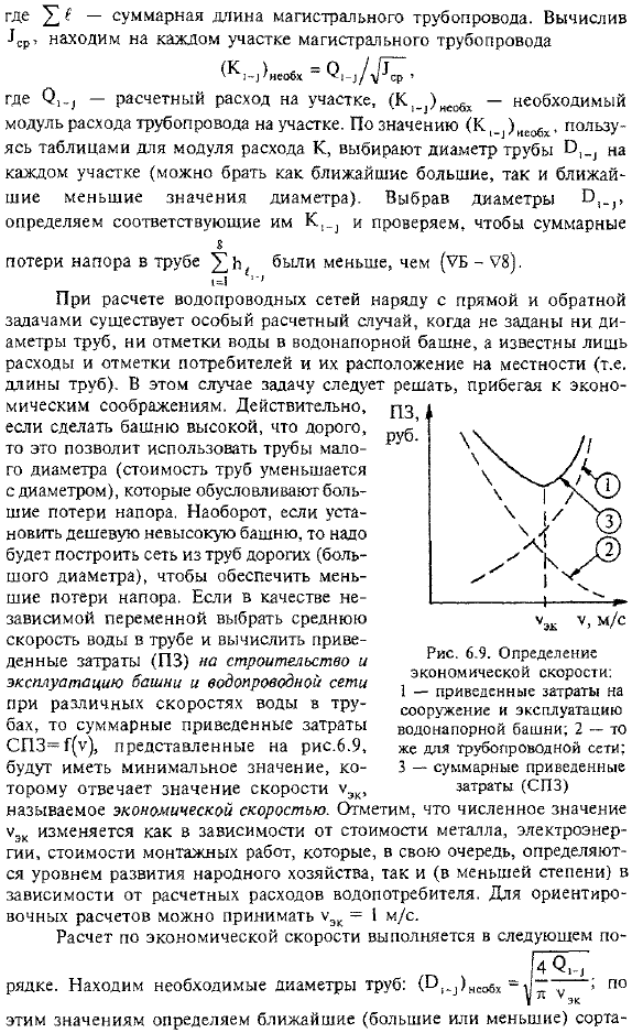 Расчет длинных трубопроводов