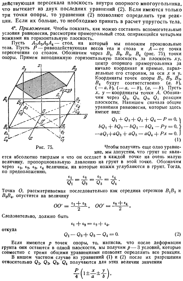 Тело, опирающееся на неподвижную плоскость