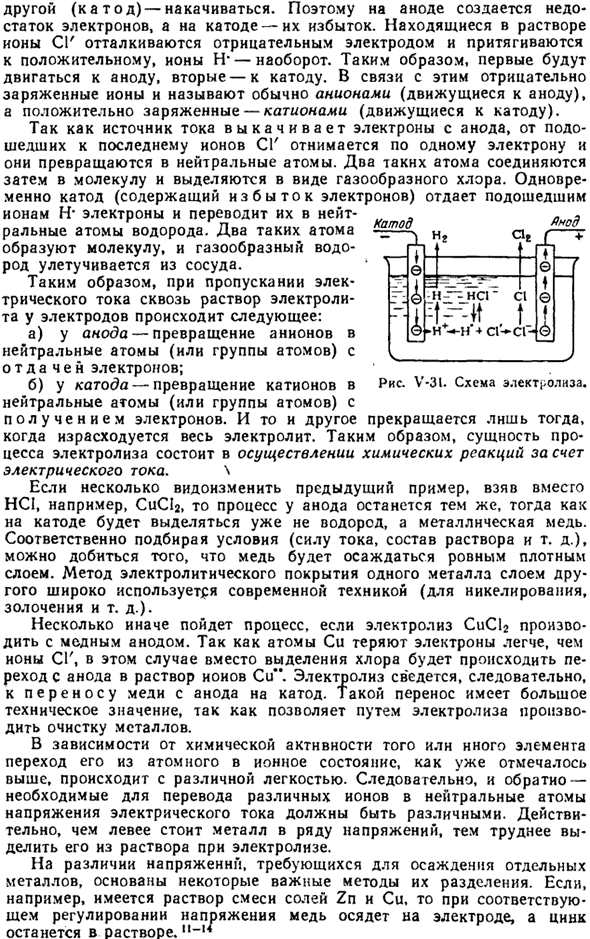 Химия и электрический ток