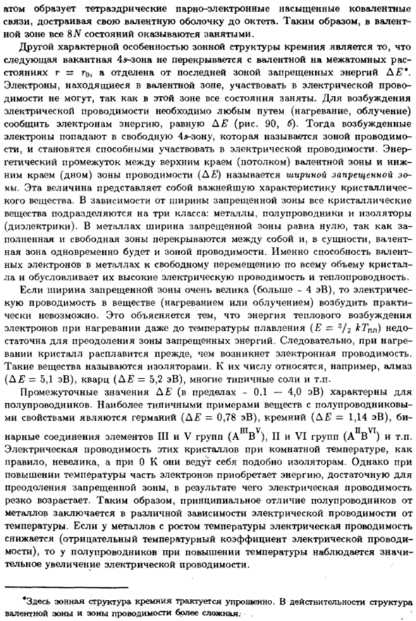 Представление о зонной теории. Металлы, полупроводники, изоляторы