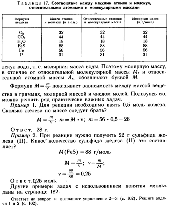 Молярная масса