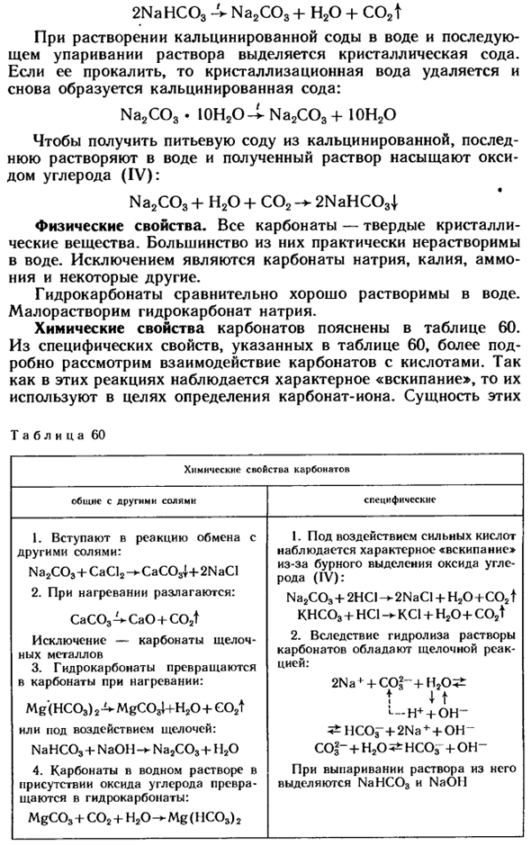 Соли угольной кислоты