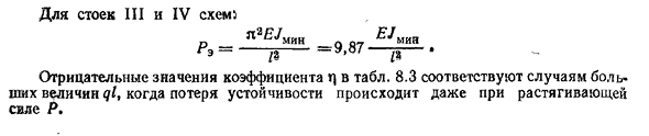 Однопролетные стойки постоянного сечения