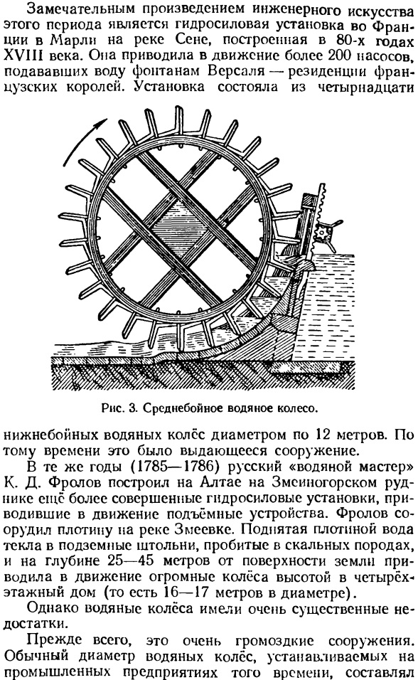 Водяные колеса.