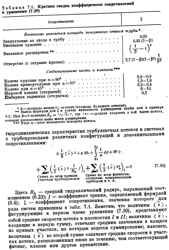 Вычисление потерь на трение