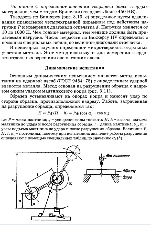 Испытания механических свойств