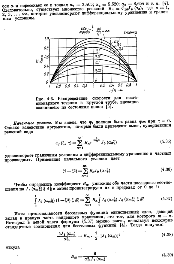 Неустановившееся вязкое течение