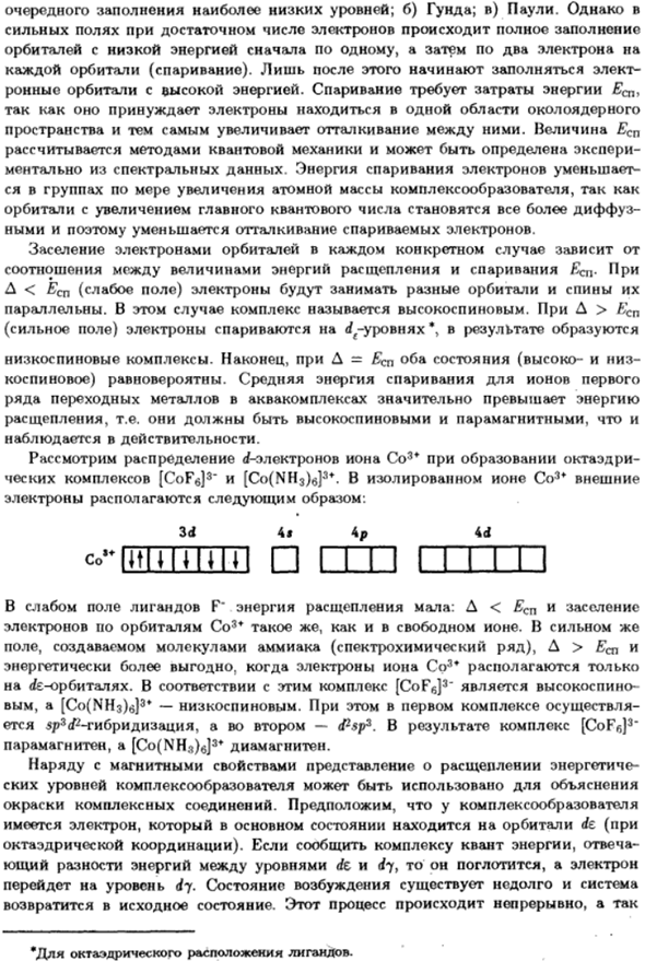 Природа химической связи в комплексных соединениях