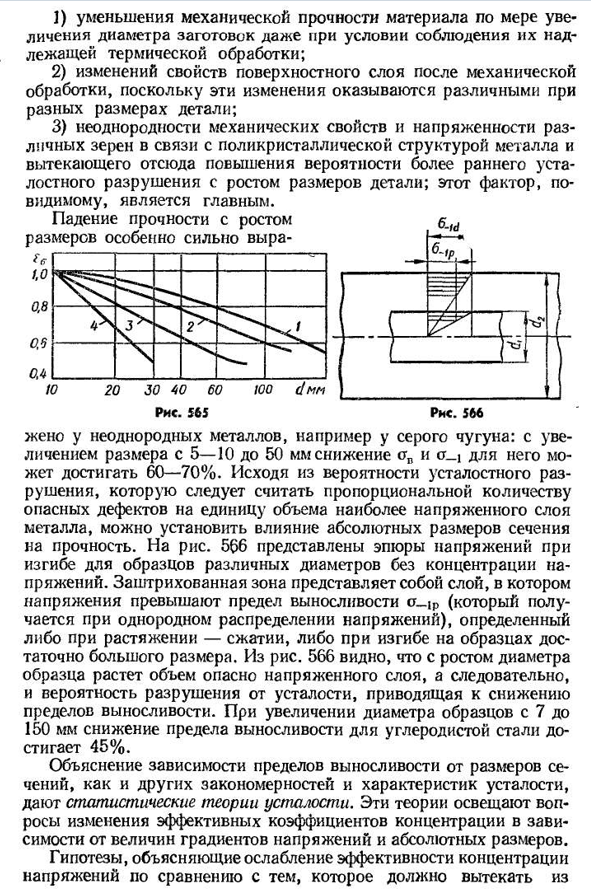 Влияние конструктивно­-технологических факторов на предел выносливости