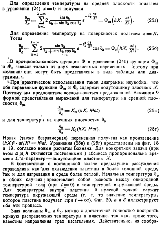 Теплоотдача конечной интенсивности (граничные условия третьего рода). Пластина