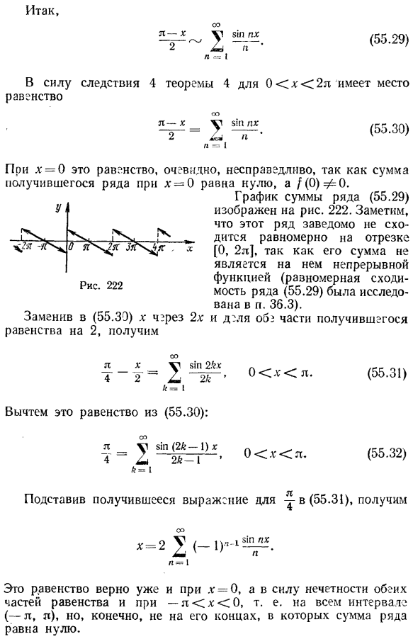 Сходимость рядов Фурье в точке