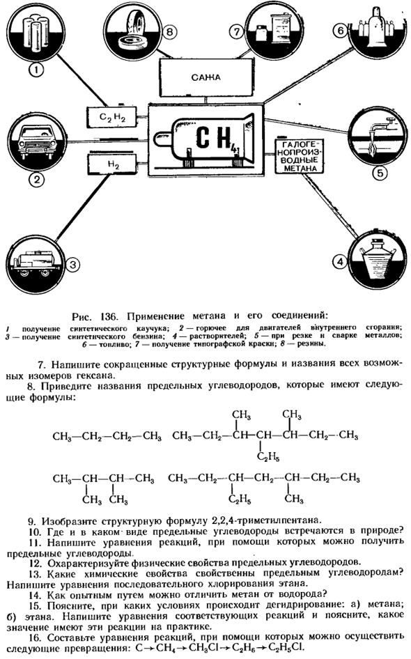 Предельные углеводороды (алканы или парафины)