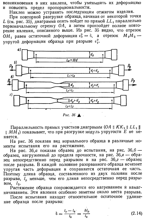 Диаграмма растяжения