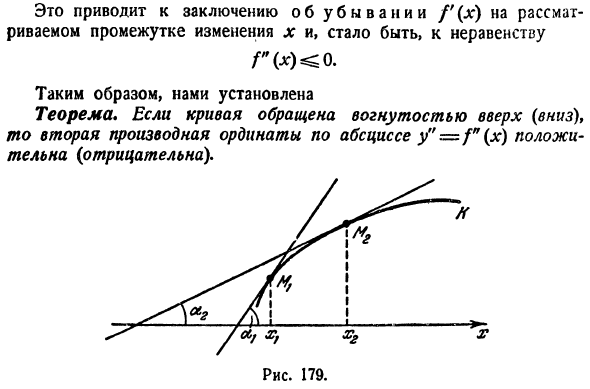 Направление вогнутости кривой