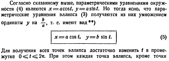 Параметрическое задание кривой