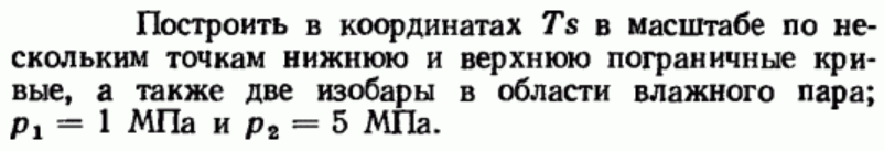 Задача 150 Построить в координатах Ts в масштабе