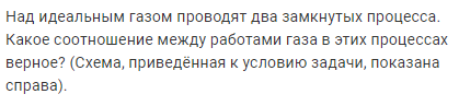 Задача 154 Над идеальным газом проводят два замкнутых процесса