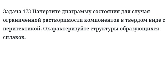 Начертите диаграмму состояния для случая ограниченной растворимости