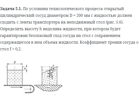 Задача 5.1. По условиям технологического процесса открытый