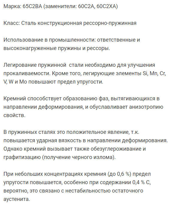 В результате термической обработки рессоры должны получить упругость