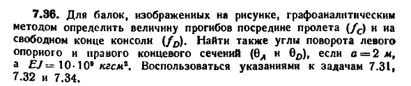 Задача 7.36. Для балок, изображенных на рисунке
