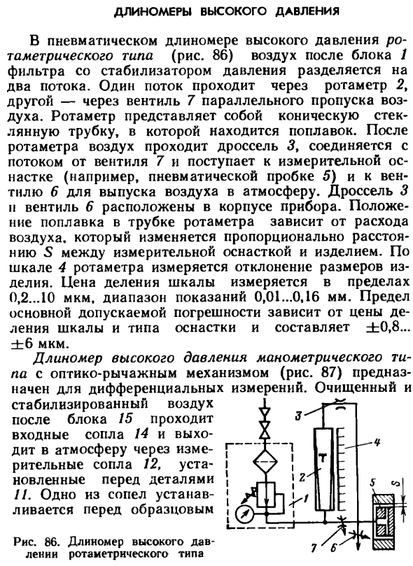 Длиномеры высокого давления