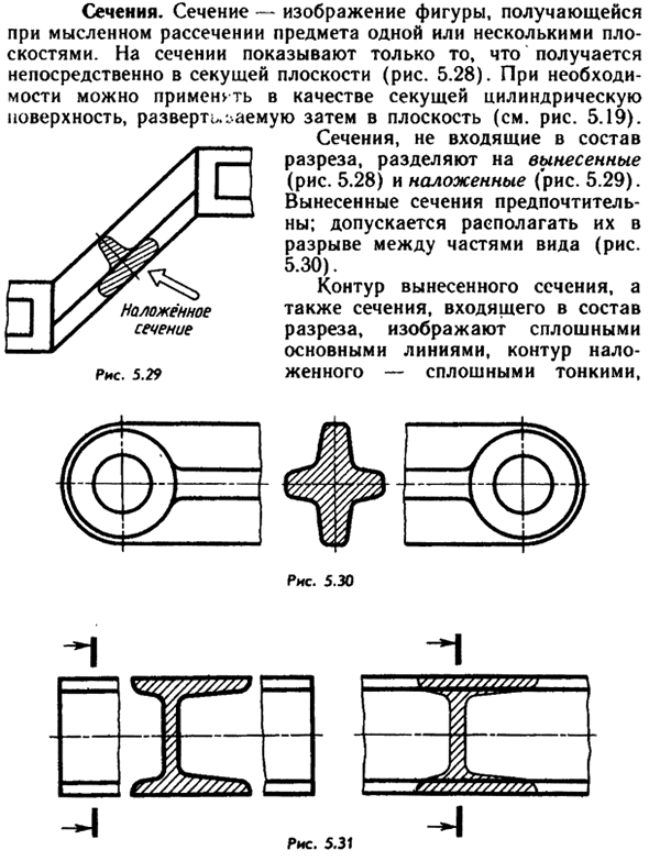 Сечения