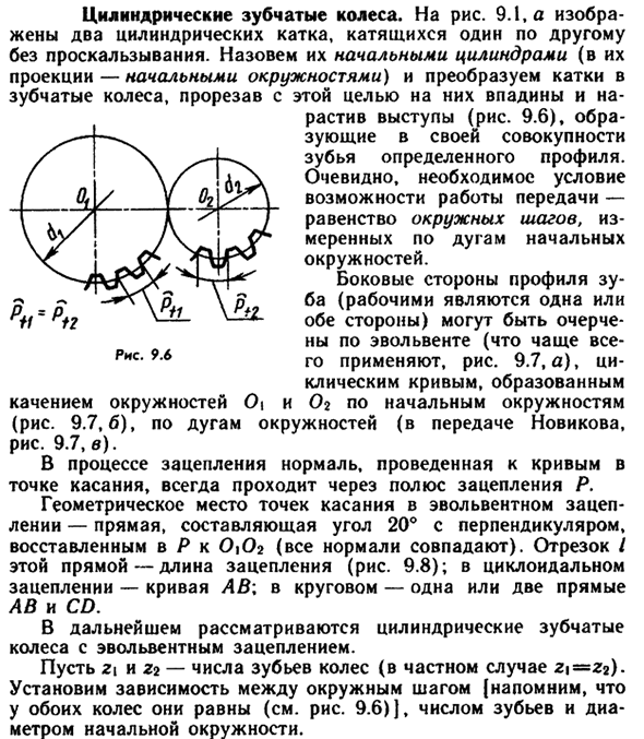 Цилиндрические зубчатые колеса