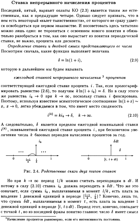 Ставка непрерывного начисления процентов