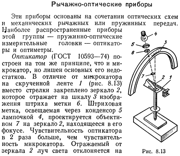 Рычажно-оптические приборы