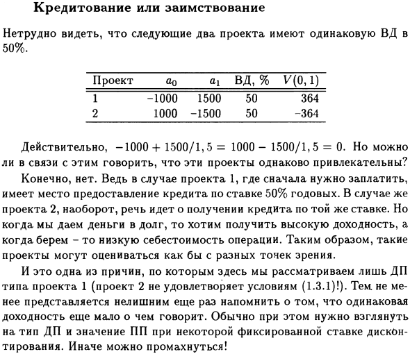 Кредитование или заимствование