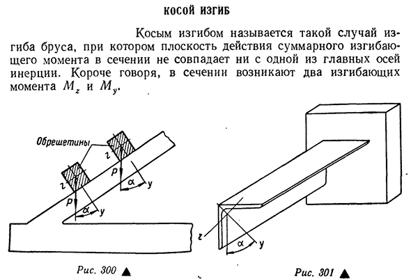 Косой изгиб