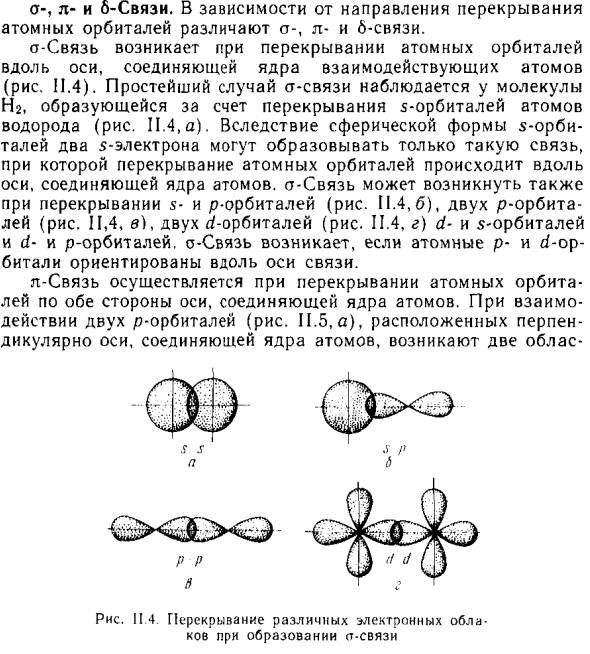 Ϭ-, π- и ẟ-Связи
