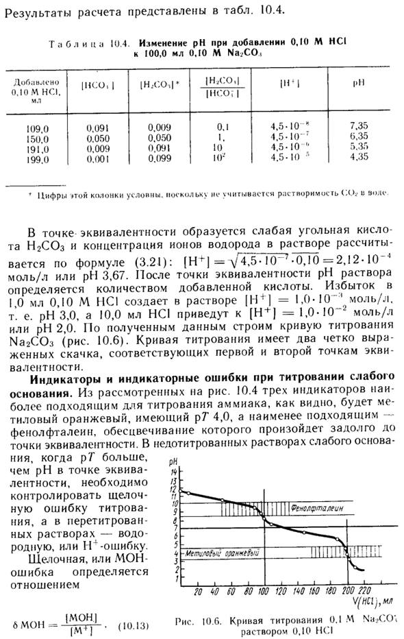 Кривые титрования многоосновных (попипротонных) кислот и оснований