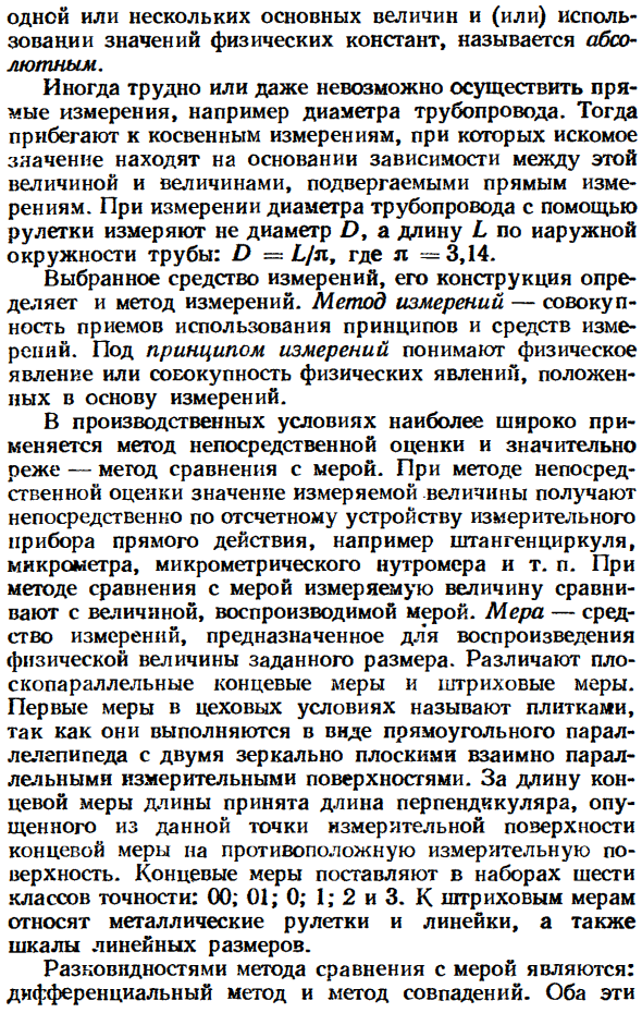 Средства измерения размеров
