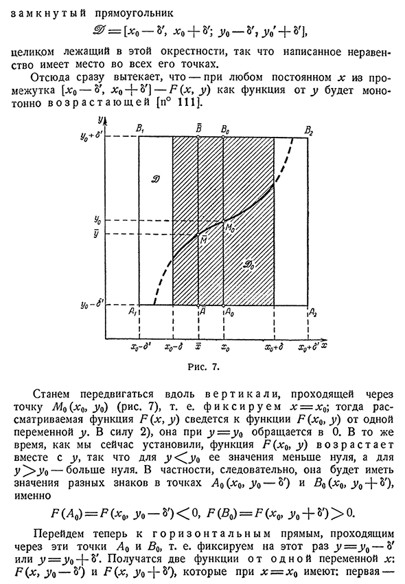 Существование и свойства неявной функции