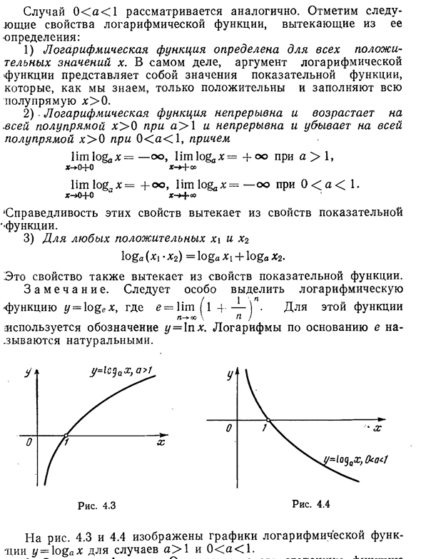 Логарифмическая функция