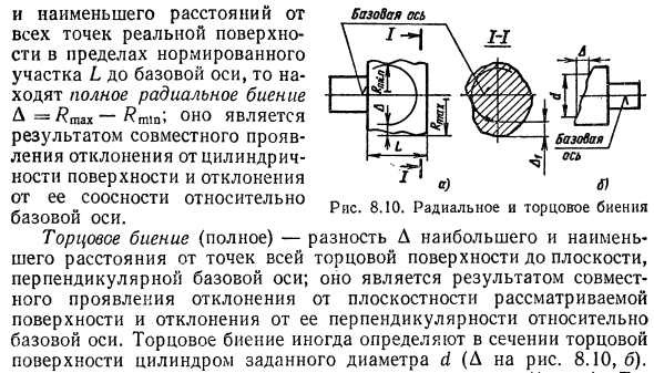 Суммарные отклонения и допуски формы и расположения поверхностей