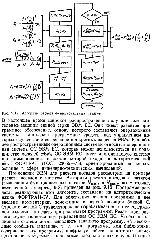 Применение ЭВМ для расчета посадок