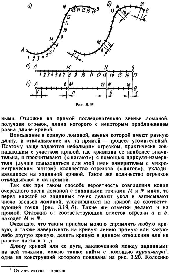 Спрямление и изгибание плоских кривых