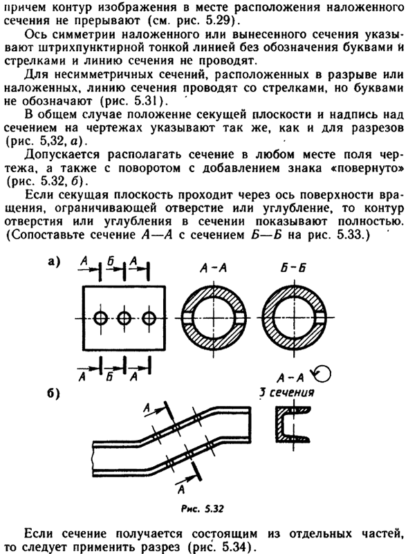 Сечения