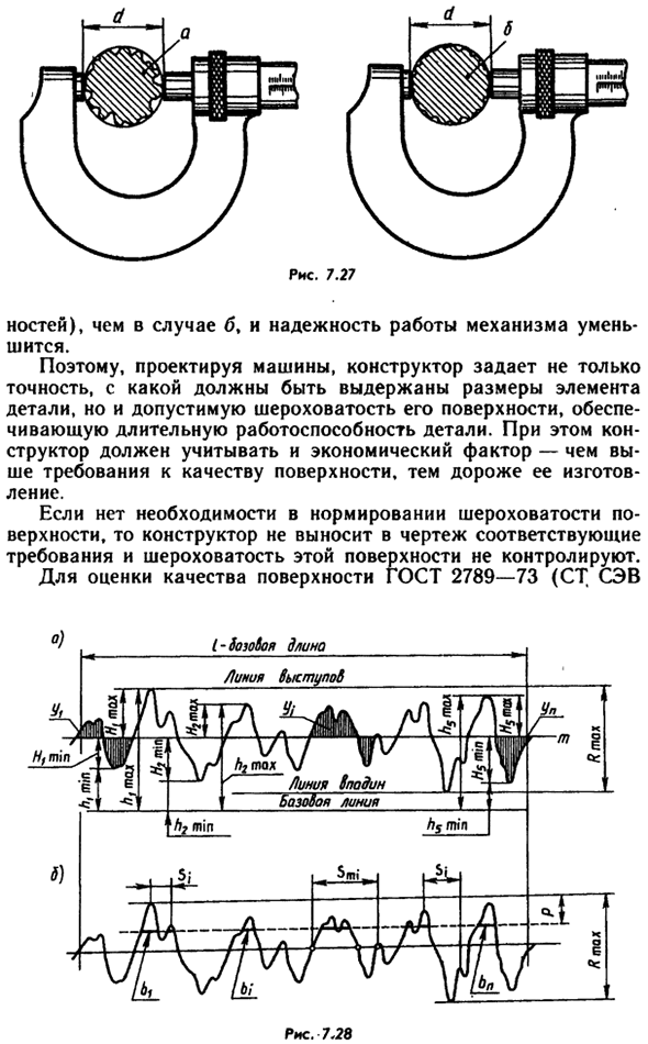 Шероховатость (микрогеометрия) поверхности