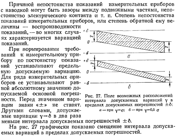 Классификация по стабильности показаний средств измерений